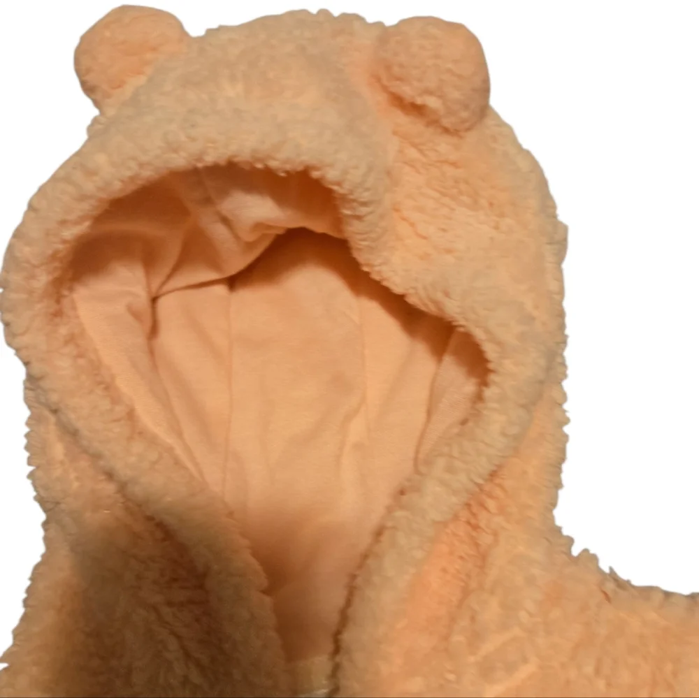 Carter's Peach Fleece Kids Footie
